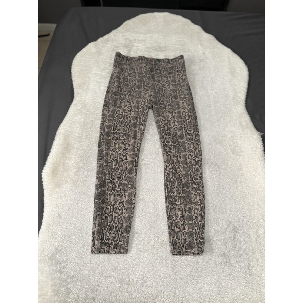 SPANX Animal Print‎ Jean-ish Ankle Leggings Taupe Snakeskin Women Medium 20018R